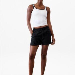 Athleta Women's Black linen blend Shorts